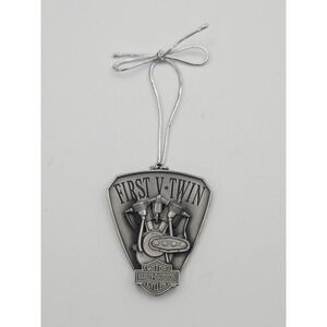 Harley-Davidson 1999 First V-Twin Pewter Christmas Ornament Made in USA
